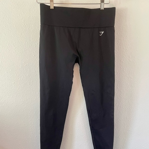 GYMSHARK Flex High Waisted Black Leggings- Medium - Picture 3 of 9